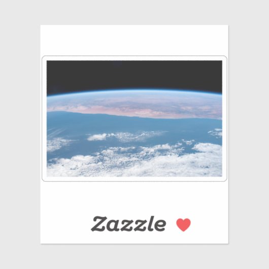 Blick über die Südwestküste Afrikas. Aufkleber (Blatt)