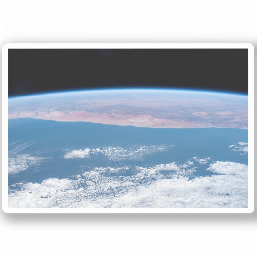 Blick über die Südwestküste Afrikas. Aufkleber (Vorderseite)