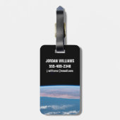 Blick über die Südwestküste Afrikas. Gepäckanhänger (Rückseite vertikal)