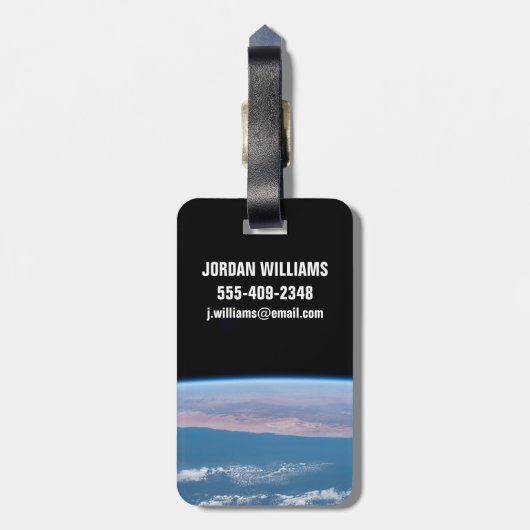 Blick über die Südwestküste Afrikas. Gepäckanhänger (Rückseite vertikal)