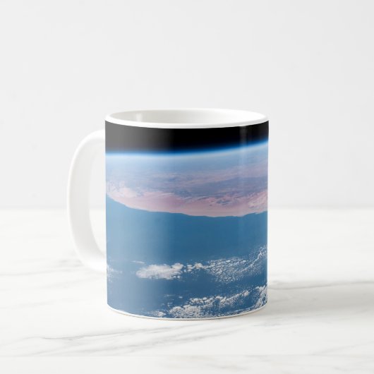 Blick über die Südwestküste Afrikas. Kaffeetasse (Vorderseite Links)