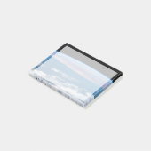 Blick über die Südwestküste Afrikas. Post-it Klebezettel (angewinkelt)