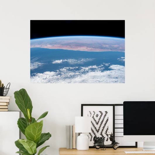 Blick über die Südwestküste Afrikas. Poster (Heimbüro)