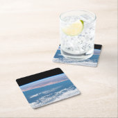 Blick über die Südwestküste Afrikas. Rechteckiger Pappuntersetzer (Vor Ort)