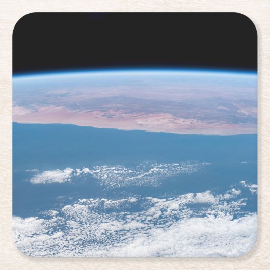 Blick über die Südwestküste Afrikas. Rechteckiger Pappuntersetzer (Vorderseite)