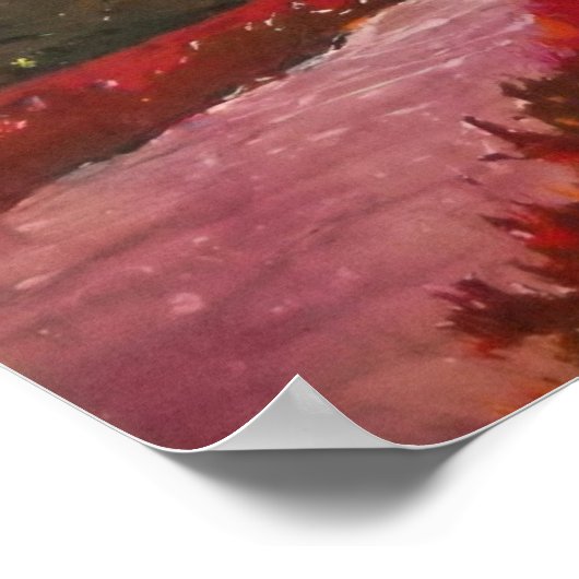 "Blick über die Umgebung" Poster (Ecke)