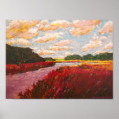 "Blick über die Umgebung" Poster (Vorne)