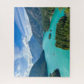 Blick über einen Gletschersee Puzzle (Vertikal)