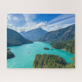 Blick über einen Gletschersee Puzzle
