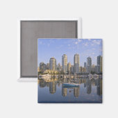 Blick über False Creek auf die Skyline von 2 Magnet (Vorderseite/Rückseite)