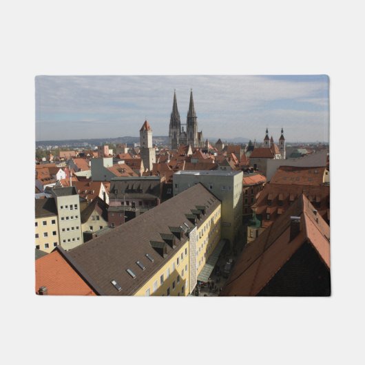 Blick über Regensburg, Deutschland Fußmatte (Vorderseite)
