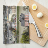 Blick über Salzburg Österreich Geschirrtuch (Viertel Falte)