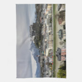 Blick über Salzburg Österreich Geschirrtuch (Vertikal)