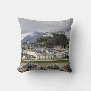 Blick über Salzburg Österreich Kissen