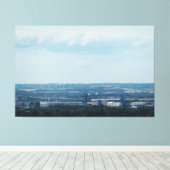 Blick über Teesside Leinwanddruck (Insitu (Holzboden))