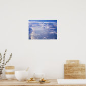 Blick über verstreute Wolke Poster (Küche)