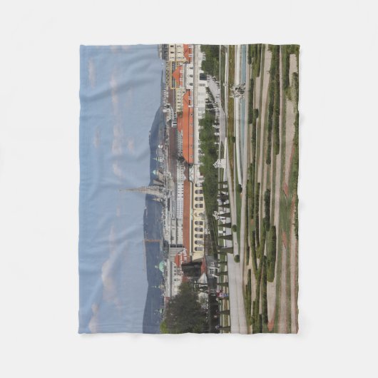 Blick über Wien Österreich Fleecedecke (Vorderseite)