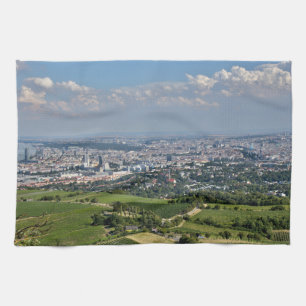 Blick über Wien von Kahlenberg aus Handtuch