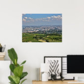 Blick über Wien von Kahlenberg aus Poster (Heimbüro)