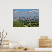 Blick über Wien von Kahlenberg aus Poster (Küche)