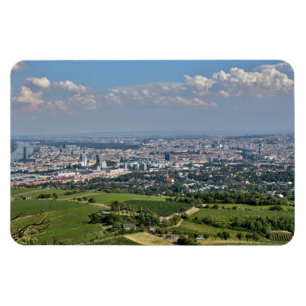 Blick über Wien von Kahlenberg Magnet