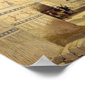 Blick unter dem Grand Portico, Philae Poster (Ecke)