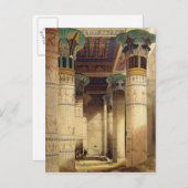 Blick unter dem Grand Portico, Philae Postkarte (Vorne/Hinten)