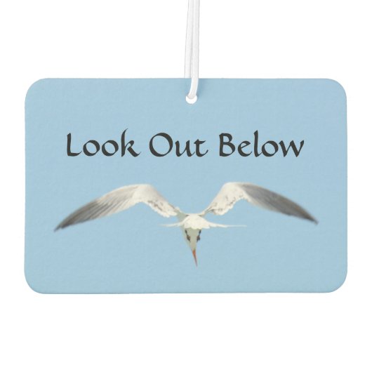 Blick unter Royal Tern im Flug Autolufterfrischer (Rückseite)