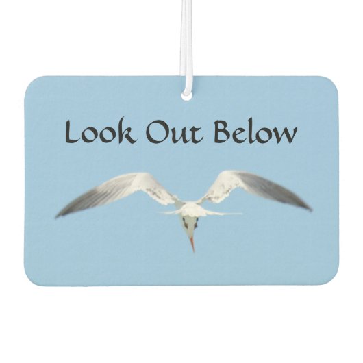 Blick unter Royal Tern im Flug Autolufterfrischer (Vorderseite)