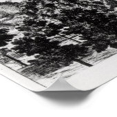 Blick vom Aveburysteppel des Silbury Hill Poster (Ecke)