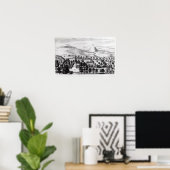 Blick vom Aveburysteppel des Silbury Hill Poster (Heimbüro)