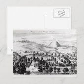 Blick vom Aveburysteppel des Silbury Hill Postkarte (Vorne/Hinten)