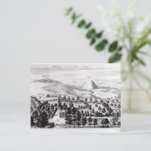 Blick vom Aveburysteppel des Silbury Hill Postkarte (Stehend Vorderseite)