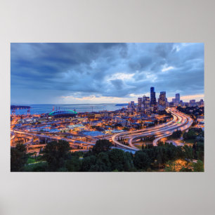 Blick vom Beacon Hill, Pacific Med Centre Poster