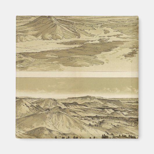 Blick vom Berg Trumbull und Monte Emma Magnet (Vorne)