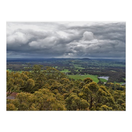 Blick vom Buninyong-Glossposter Poster (Vorderseite)