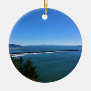 Blick vom Cape Disappointment Leuchtturm, WA Keramik Ornament