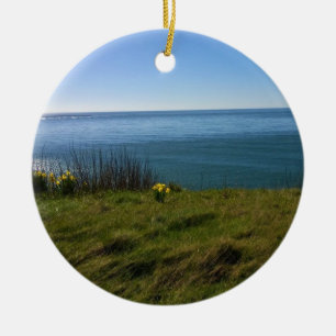 Blick vom Cape Disappointment Leuchtturm, WA Keramik Ornament