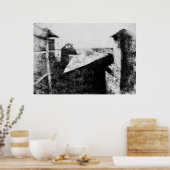 Blick vom Fenster auf Le Gras 1826 Poster (Küche)