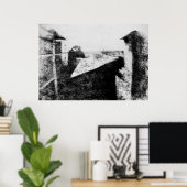 Blick vom Fenster auf Le Gras 1826 Poster (Heimbüro)