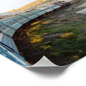 Blick vom Fenster des Zuges Poster (Ecke)