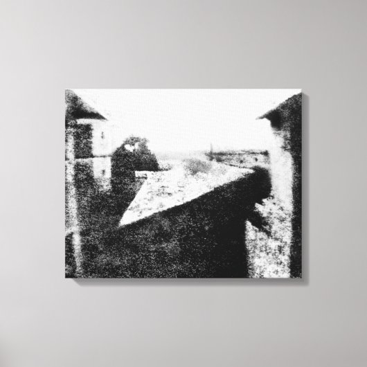 Blick vom Fenster im Le Gras Leinwanddruck (Vorderseite)