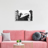 Blick vom Fenster im Le Gras Leinwanddruck (Insitu (Wohnzimmer))