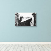 Blick vom Fenster im Le Gras Leinwanddruck (Insitu (Holzboden))