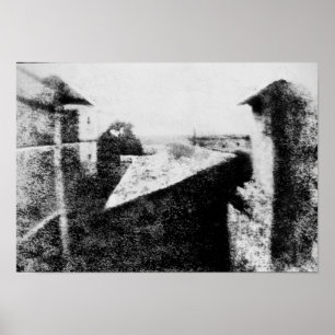 Blick vom Fenster im Le Gras Poster