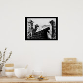 Blick vom Fenster in Le Gras, erstes Foto Poster (Küche)