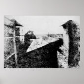 Blick vom Fenster in Le Gras, Joseph Niepce Poster (Vorne)