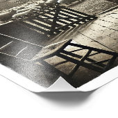 Blick vom Fenster in Le Gras With Sheep - Fotodruck (Ecke)