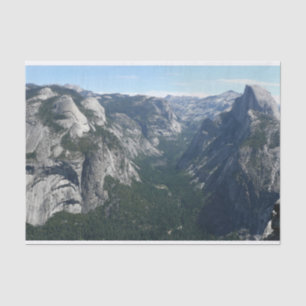 Blick vom Glacier Point im Yosemite National Park Seidenpapier