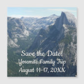 Blick vom Glacier Point Save the Date in Yosemite Magnetkarte (Vorderseite)